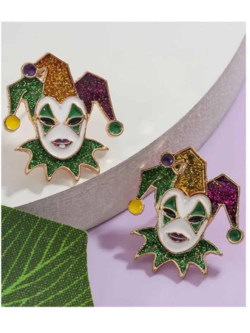 Mardi Gras Earrings